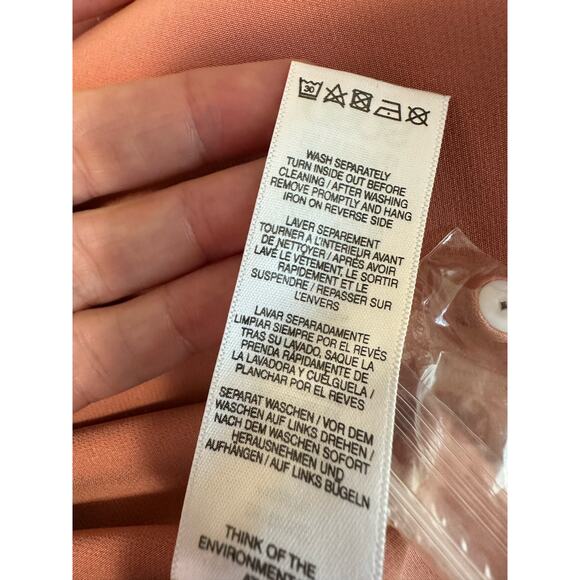 Asos melon short sleeves front pleated midi dress size 6 - Picture 4 of 16